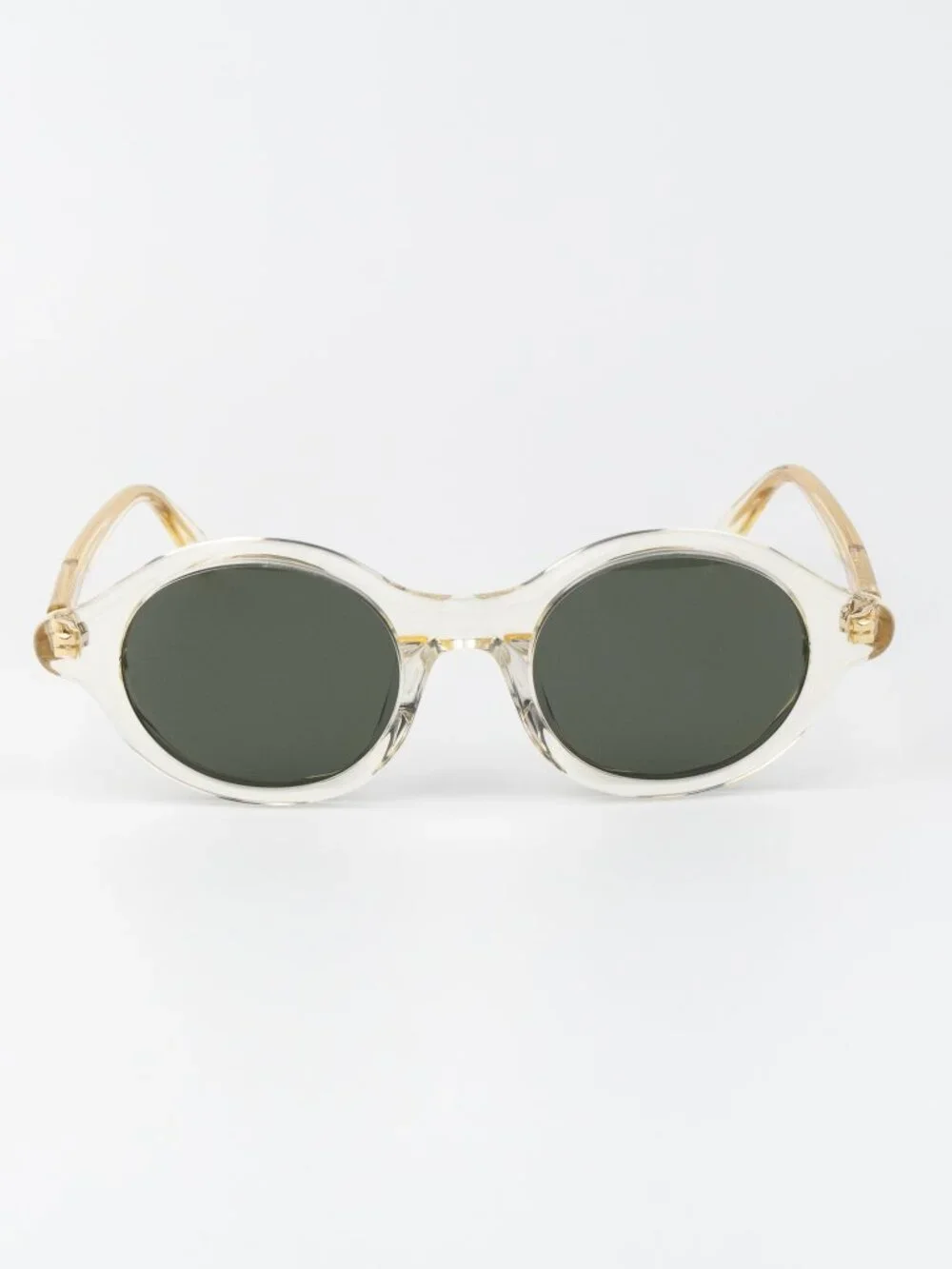 Loewe Women Sunglasses Pale Yellow Green Round LW40162U 57N NEW AUTHENTIC